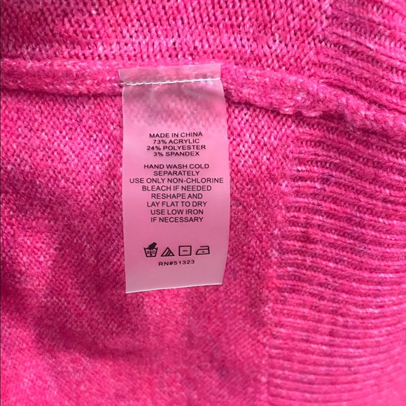 Vince Camuto Fuchsia Crew Neck Sweater - Picture 3 of 3